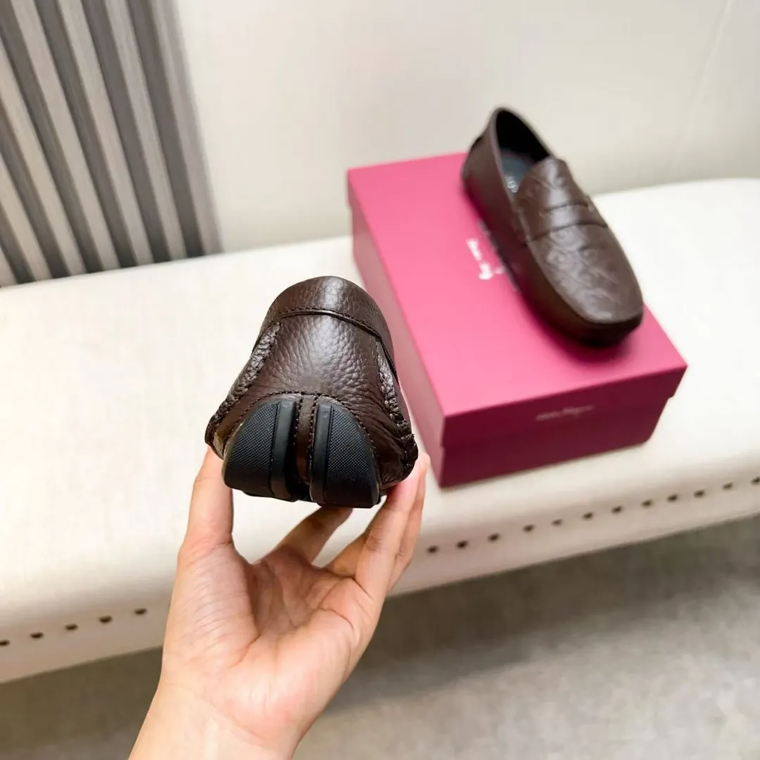 Men's men's shoes 💰620 Ferragamo new high-end quality 🔥 imported lychee pattern ➕ cowhide lining size 38-45